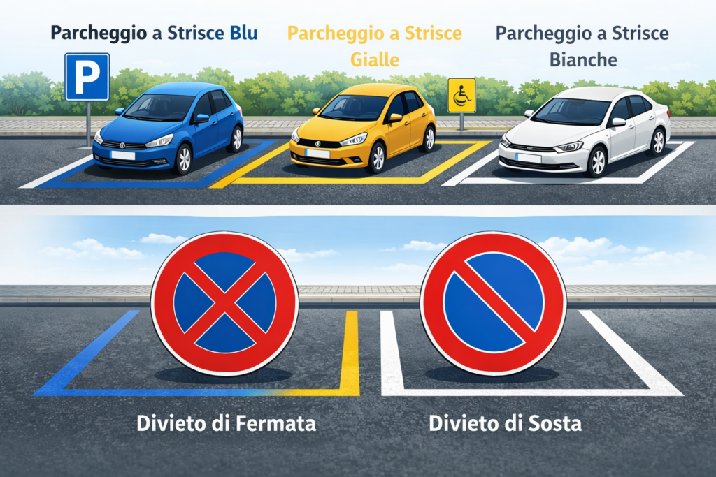 Parcheggio e Divieto di Sosta: Regole Essenziali per la Patente B