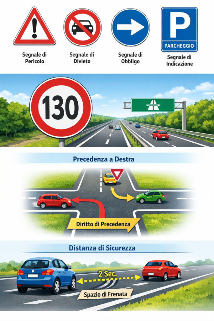 Guida Completa alla Patente B: Regole di Guida, Segnali Stradali e Consigli per Superare il Quiz