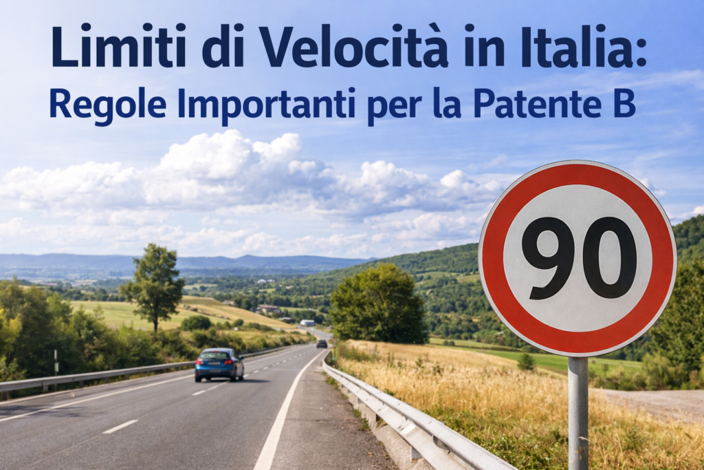 Limiti di Velocità in Italia: Regole Importanti per la Patente B