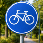 Il segnale mostrato consente il passaggio delle biciclette.